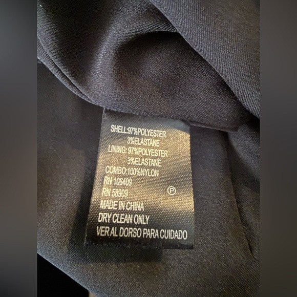 Antonio Melani Sheath Dress Women's Size 6 Black w/Gold Embroidery Sheer Sleeves - Picture 10 of 16